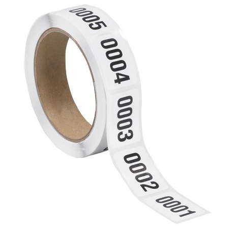 Bsc Preferred 1 x 1-1/2'' 0001-0500 Consecutive Numbered Labels BUY00019232